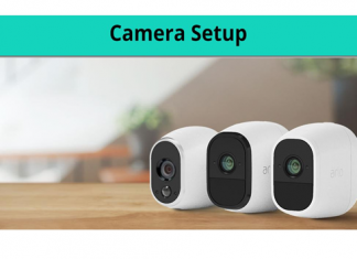 A futuristic camera Reolink Argus 2 camera set up